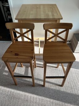 Barový stôl IKEA Björkudden + 2x barové stoličky IKEA Ingolf - 5