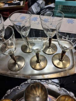 Predám retro zostavy alpaka + sklo - 5