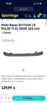 Nože Bauer EU-TUUK LS PULSE TI XL EDGE - 5