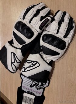 ALPINESTARS biele rukavice na motorku Stella SP-8 - 5