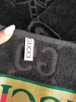 Luxusná osuška Gucci - čierna - 5