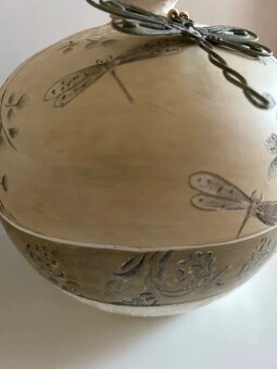 Guľatá keramická váza - 5