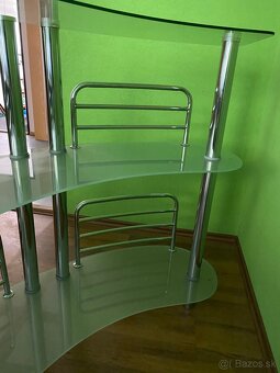 Sklenený barový stolík - 5