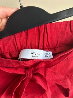 Dámske ľanové nohavice Mango - 5