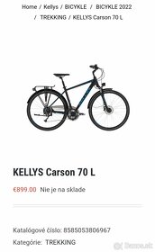 Predám nový bicykel Kellys Carson 70 L - 5