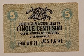50/10/5 Centesimi Taliansko 1918 - 5