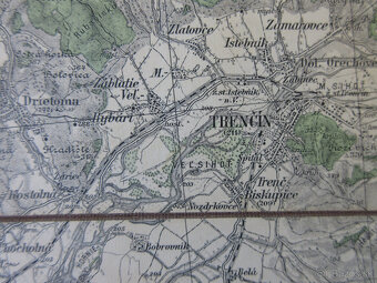 Mapa Trenčín, Beckov, Súča, Dubodiel, Dubnica, Ilava 1935 - 5
