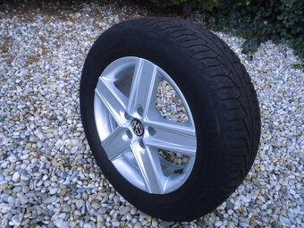 4x obute alu 5x112 R16 J-6.5 ET 38 215/60 r16-stre 57.1-66.6 - 5