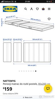 Rastúca detská posteľ ikea sundvik - 5