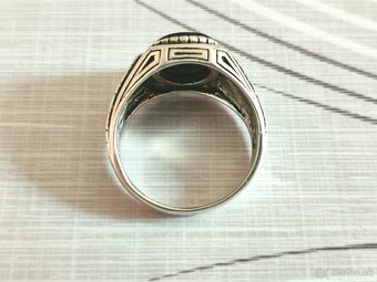 Pansky strieborny pecatny prsten 925/1000 - 5