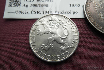 Staré mince ČSR,ČSSR 2ks striebro - 5
