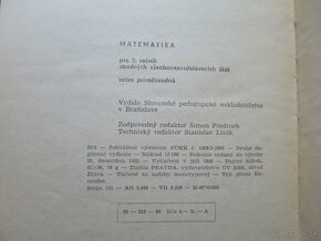 2 x učebnica matematiky pre SŠ (1966-1980) - 5