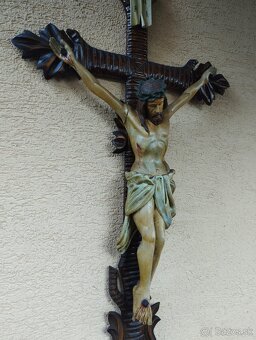 Drevený kríž rozmery 102 x 51 cm - 5