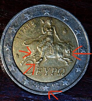 2 euro Grécko 2002 - 5