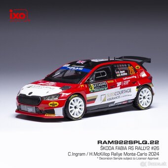 Modely Škoda Fabia Rally2 1:43 IXO - 5