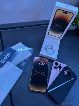 iPhone 14 Pro - Zlatý (Gold) - 128 GB - TOP STAV - 5