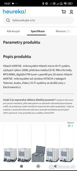 Predám Hitachi hifi veža - 5