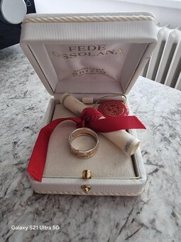 Dámsky zlatý prsteň - 5