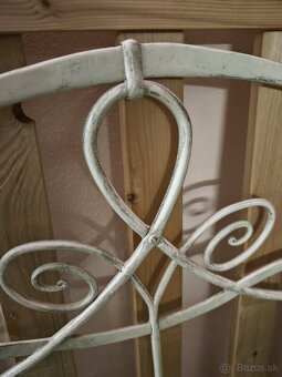 Kovová postel ručná práca 160x200cm - 5