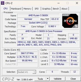 PC - AMD Ryzen 5600X, 16GB DDR4, RTX 3060 12GB, 1.5 TB SSD - 5