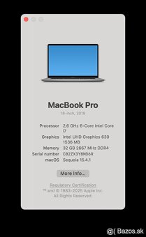 Macbook Pro 16" i7, 32GB RAM, 512GB SSD (Space Grey) - 5