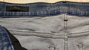 Pánske,kvalitné džínsy - skinny Calvin KLEIN - 34/32 - 5