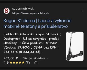 ELEKTRICKÁ KOLOBEŽKA KUGOO S1 - 5