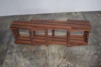 Drevený rozkladací stojan na víno - 5