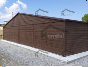 Plechová garáž 12x5 m Doprava a montaż gratis po celej SR - 5