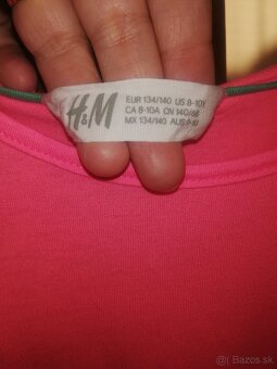 Šaty s jahôdkou H&M veľkosť 134 - 5