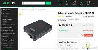 Nový aktívny subwofer Nakamichi 10.3A za 185€ - 5