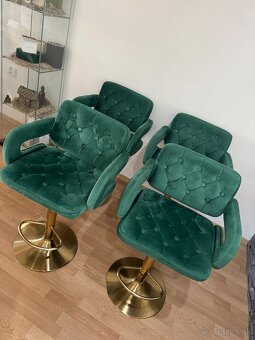 Otočné Zamatové stoličky - 5