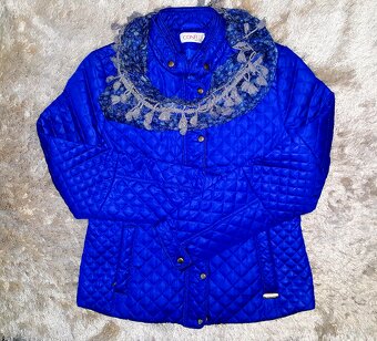 Modrá prešívaná bunda - 5