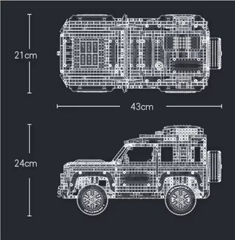 Lego Technique Land Rover Defender 2573 dielikov - 5