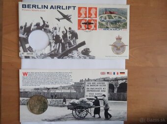 1999 Berlin Airlift 50th Anniversary WWII Medal Cover - 5