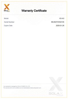 SOLAX X3 MIC 4kW - 5