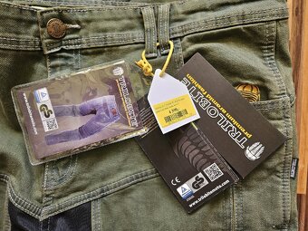 Kevlarové rifle Trilobite Slim Fit Long Dark Khaki - 5