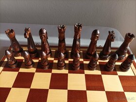 Predám novú drevenú šachovú súpravu - 5