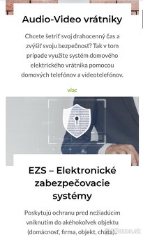 Kamerové systémy, elektroinštalačné práce - 5