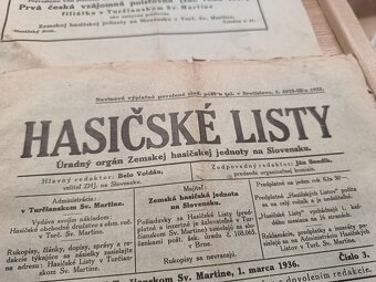 6x Hasičské listy 1936,1937,1940 - 5