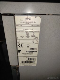 Liatinová pec 6 članok,34kw značka ferroli - 5