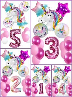 Nové balóny Unicorn 110cm - sada AŽ 15/16 kusov - 5