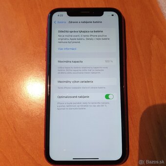 iPhone XR 64GB Code RED 100% baterka TOP stav - 5