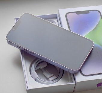 iPhone 14 Purple BATERIE 100% TOP - 5