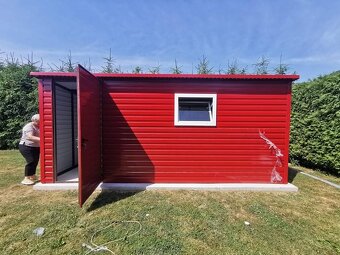 ZÁHRADNÝ DOMČEK 5×3 m | RAL3011 ČERVENÝ - 5