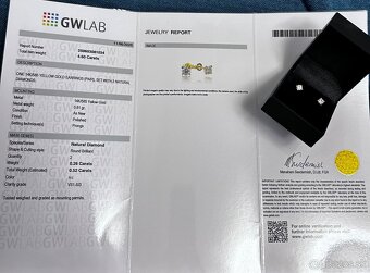 Diamantové zlaté náušnice 0,52ct - 5