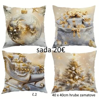 Vianočné obliečky 40 x 40cm NOVE - 5