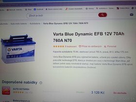 Bateria VARTA EFB +70 Ah 420 A a EXIDE 235 Ah 1300 A - 5