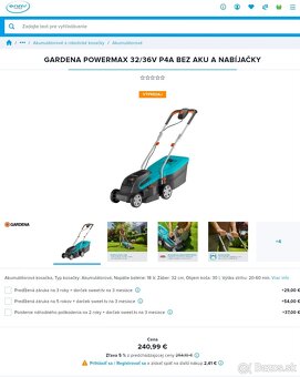 Akumulátorová kosačka Gardena PowerMax - 5