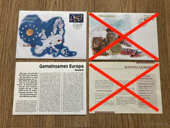 Numizmatické mincové obálky Československo Slovensko - mince - 5